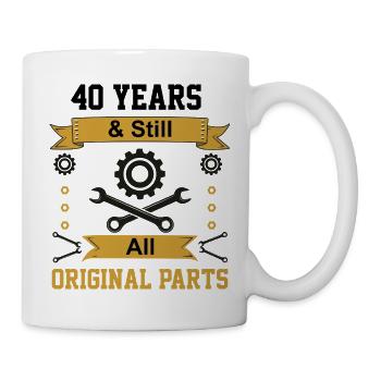 Immer noch alle Originalteile - Tasse - Weiß - Rechts