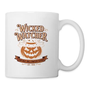 Wicked Watcher Halloween Kürbis - Tasse - Weiß - Rechts