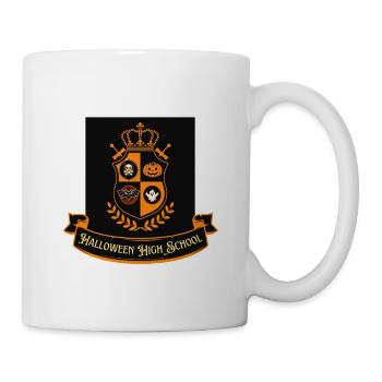 Halloween High School Wappen - Tasse - Weiß - Rechts