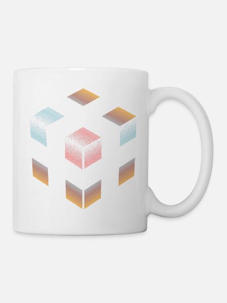 CUBE CROSSING - Tasse - Weiß