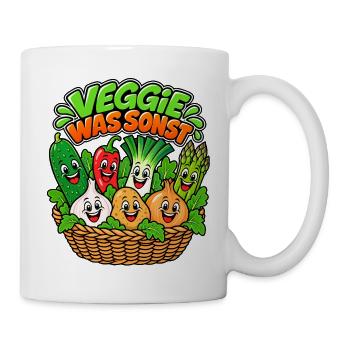 Veggie Was Sonst - Tasse - Weiß - Rechts