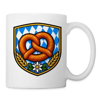 Bayern Brezel - Tasse - Weiß - Rechts