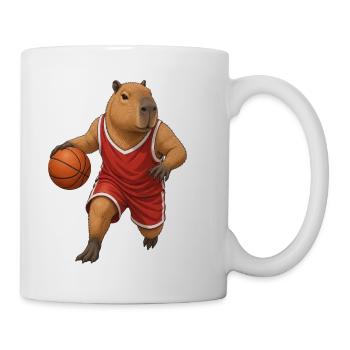 Capybara spielt Basketball  - Tasse - Weiß - Rechts
