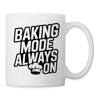 Backmodus immer an lustiger Back Spruch - Tasse - Weiß - Rechts