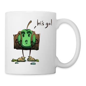 Apple Adventurer – Los geht's! - Tasse - Weiß - Rechts