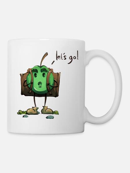 Apple Adventurer – Los geht's! - Tasse - Weiß