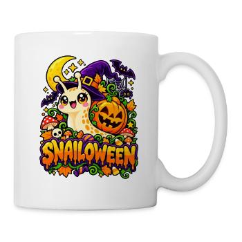 Snailoween Kawaii Schnecke Halloween - Tasse - Weiß - Rechts