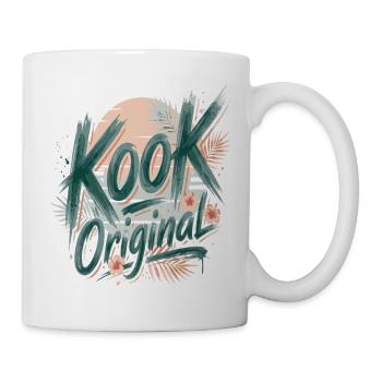 Kook Original Surf Aquarell Palmen Sunset - Tasse - Weiß - Rechts