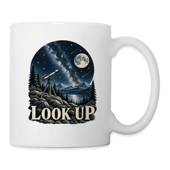 Look Up Astronomie Sternenhimmel - Tasse - Weiß - Rechts