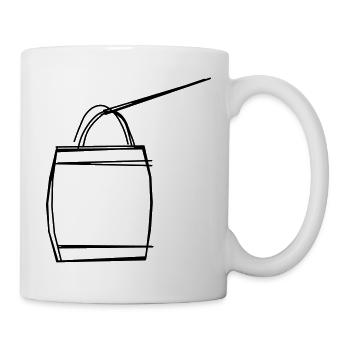 Martinslaterne handgezeichnet - Tasse - Weiß - Rechts