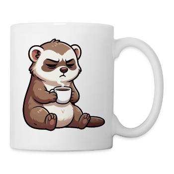 Frettchen Frettchenhalter Frettchenbesitzer - Tasse - Weiß - Rechts