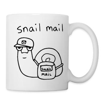 Schneckenpost - Tasse - Weiß - Rechts