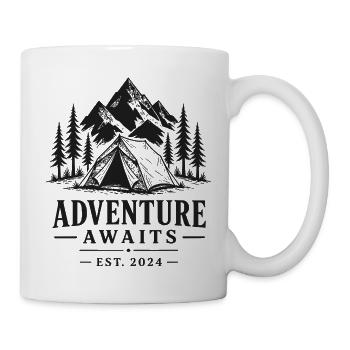 Abenteuer im Bergwaldcamping - Tasse - Weiß - Rechts