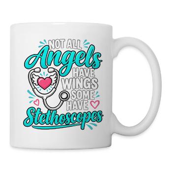 Examinierte Krankenschwester RN Stethoskop Arzt Medizinische Kunst - Tasse - Weiß - Rechts