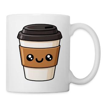 KaffeeKawaii Becherliebe - Tasse - Weiß - Rechts