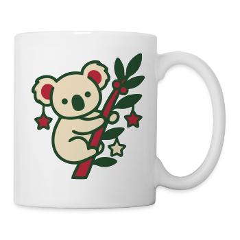 Koala Weihnachten Clipart - Tasse - Weiß - Rechts