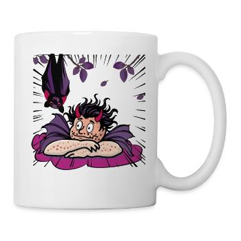 Raffael's Teuflischer Nachttraum nit Fledermaus - Tasse - Weiß - Rechts