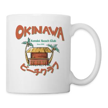 Okinawa Strandbar Illustration - Tasse - Weiß - Rechts