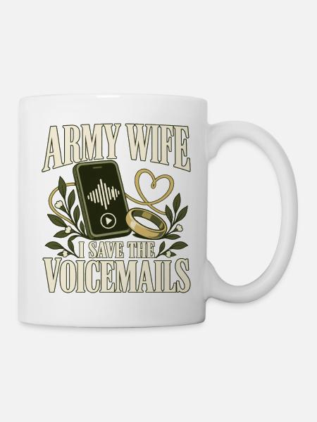 Armee Ehefrau Militär Ehefrau Einsatz - Tasse - Weiß