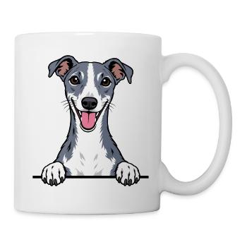 Whippet - Tasse - Weiß - Rechts