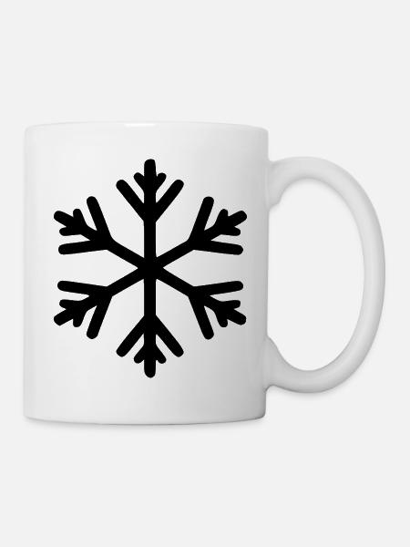 Eiskristall Winter Schnee Schneekristall - Tasse - Weiß