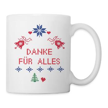 Danke für Alles - Tasse - Weiß - Rechts