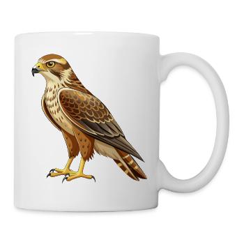 Rotschwanzbussard - Tasse - Weiß - Rechts
