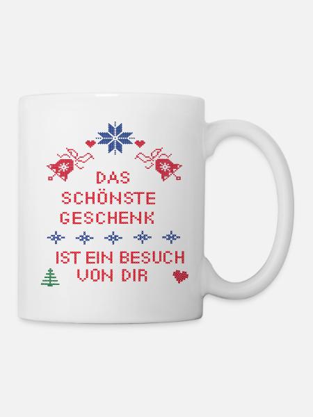 Geschenk Weihnachten - Tasse - Weiß