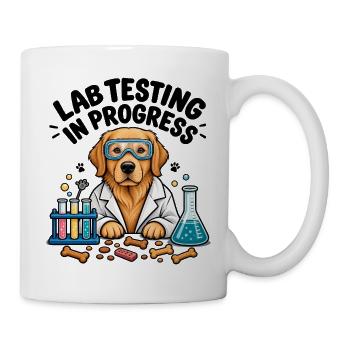 Labrador-Sweatshirt Dog Science Lover Retriever - Tasse - Weiß - Rechts