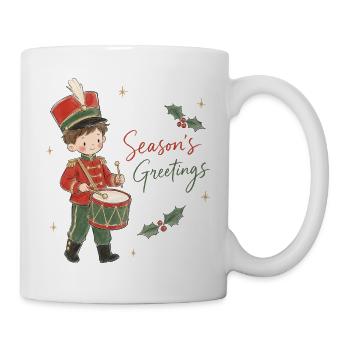 Aquarell Kleiner Trommlerjunge - Tasse - Weiß - Rechts