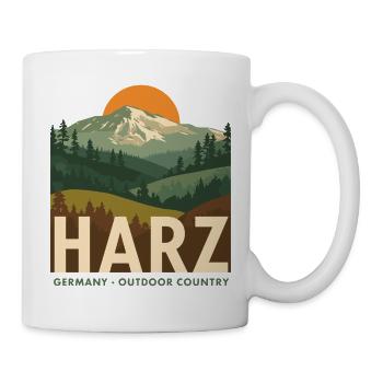Harz Germany Outdoor Country - Tasse - Weiß - Rechts