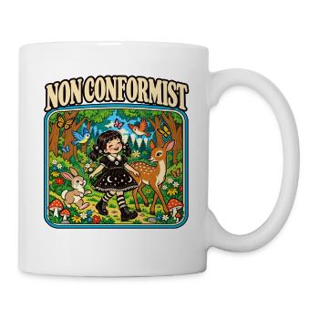 Nonkonformistische Wald-Lolita - Tasse - Weiß - Rechts