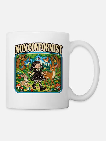 Nonkonformistische Wald-Lolita - Tasse - Weiß