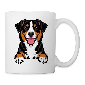 Entlebucher Sennenhund - Tasse - Weiß - Rechts