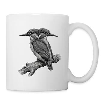 Der Eisvogel - Tasse - Weiß - Rechts