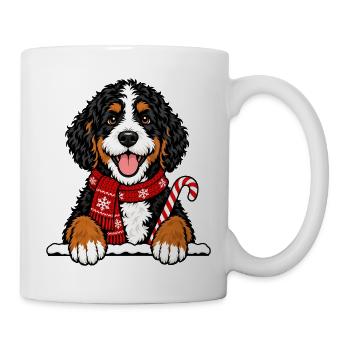 Weihnachten Bernedoodle - Tasse - Weiß - Rechts