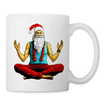 Yogi Weihnachtsmann Yoga - Tasse - Weiß - Rechts