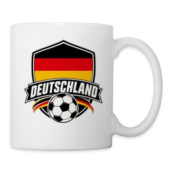 Deutschland Fußball - Tasse - Weiß - Rechts