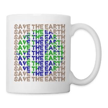Save the Earth  - Tasse - Weiß - Rechts