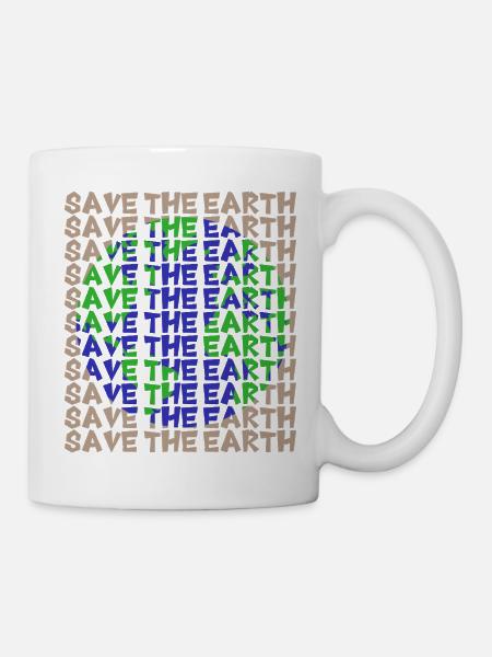 Save the Earth - Tasse - Weiß