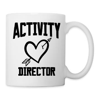 Activity Director Herz - Tasse - Weiß - Rechts
