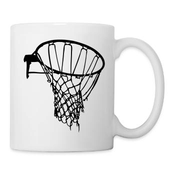 basket net raw basket-ball - Mug blanc - blanc - Droite