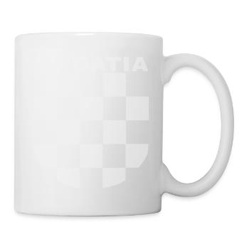 Croatia, Kroatien, hrvatska, Sahovnica, Wappen, Gr - Tasse - Weiß - Rechts