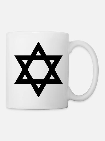 Davidstern - Tasse - Weiß