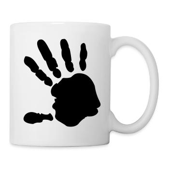 Hand - Tasse - Weiß - Rechts