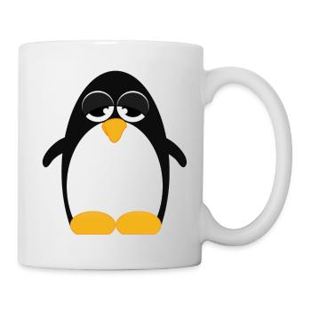 Pinguin (penguin) 02 - Tasse - Weiß - Rechts