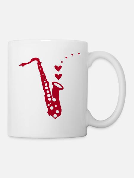 Saxo-- - Mug blanc - blanc