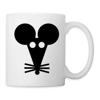 Ratte - Tasse - Weiß - Rechts