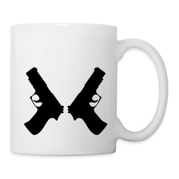 gun 2 mal - Tasse - Weiß - Rechts