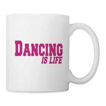 dancing is life - Mug blanc - blanc - Droite